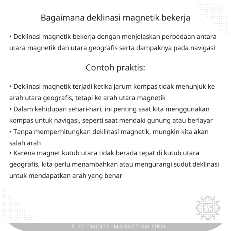 Bagaimana Deklinasi Magnetik Bekerja?