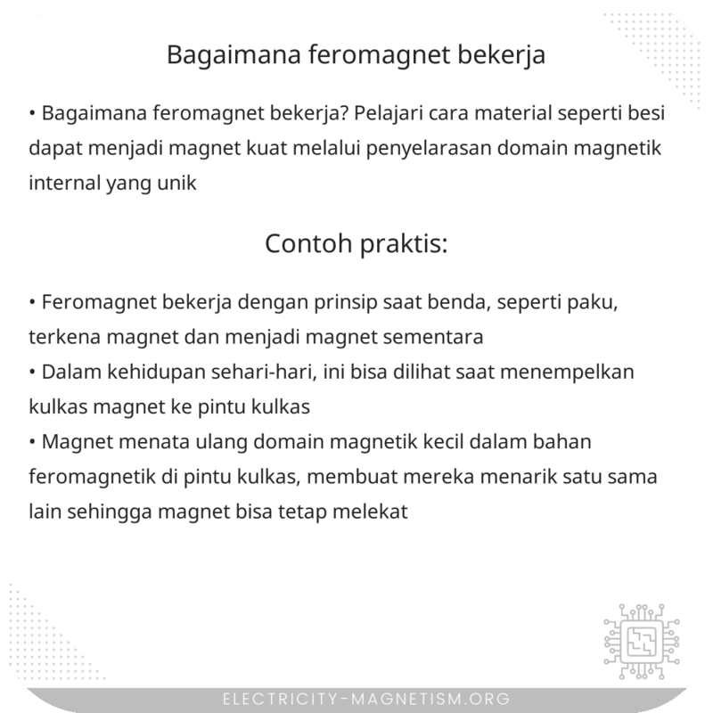 Bagaimana Feromagnet Bekerja?
