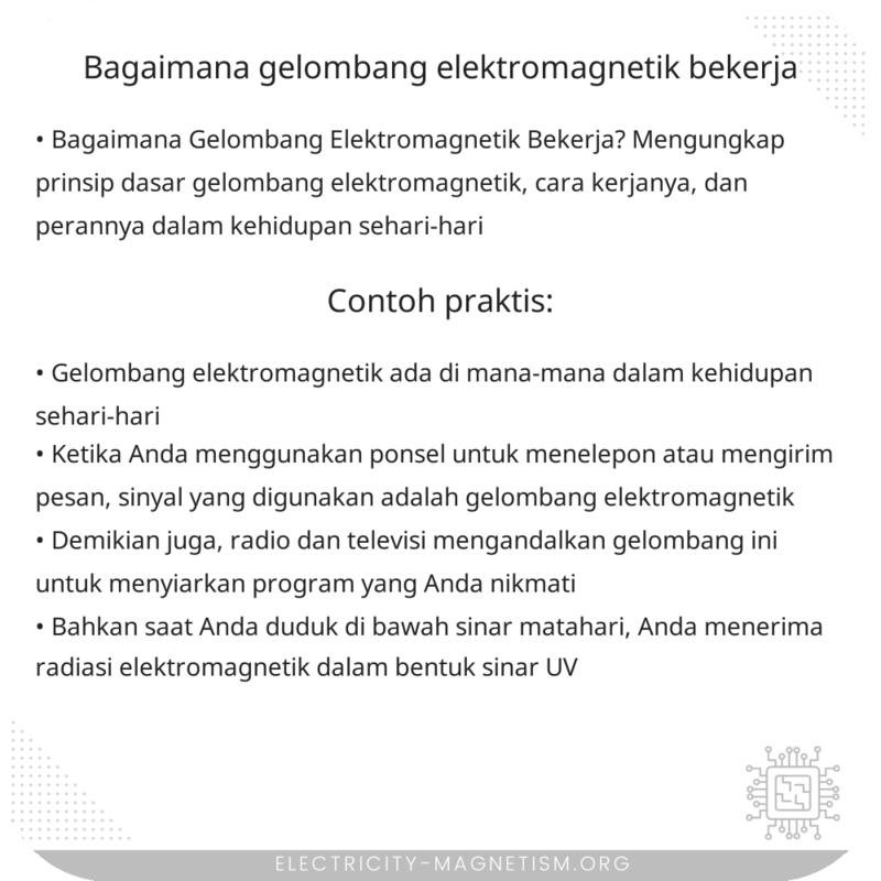 Bagaimana Gelombang Elektromagnetik Bekerja?