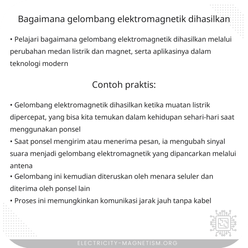 Bagaimana Gelombang Elektromagnetik Dihasilkan?