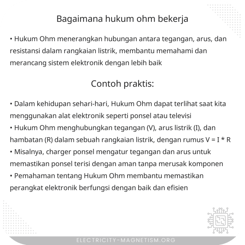 Bagaimana Hukum Ohm Bekerja?