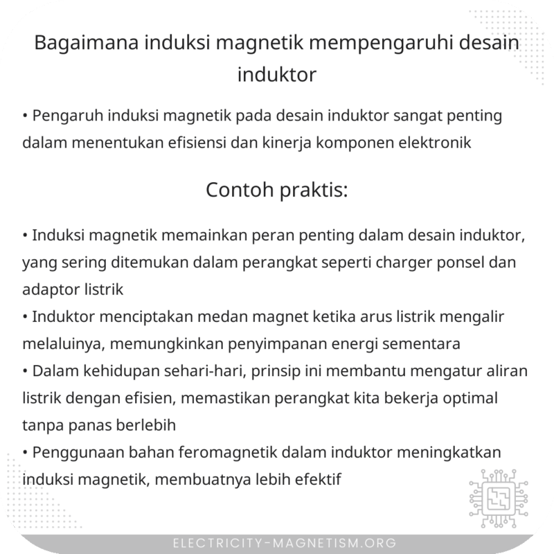 Bagaimana Induksi Magnetik Mempengaruhi Desain Induktor?