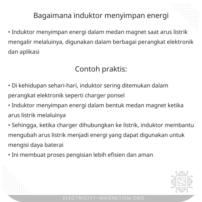Bagaimana Induktor Menyimpan Energi?