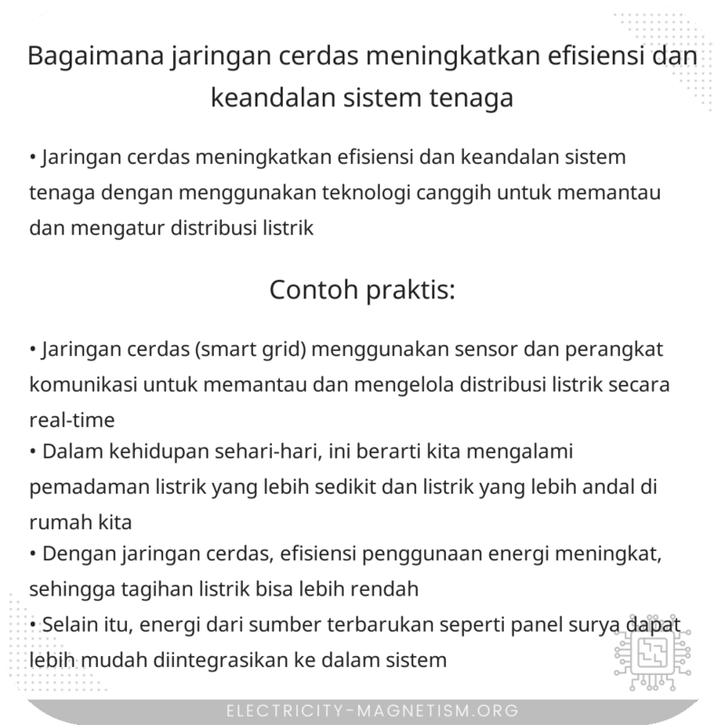 Bagaimana Jaringan Cerdas Meningkatkan Efisiensi dan Keandalan Sistem Tenaga?