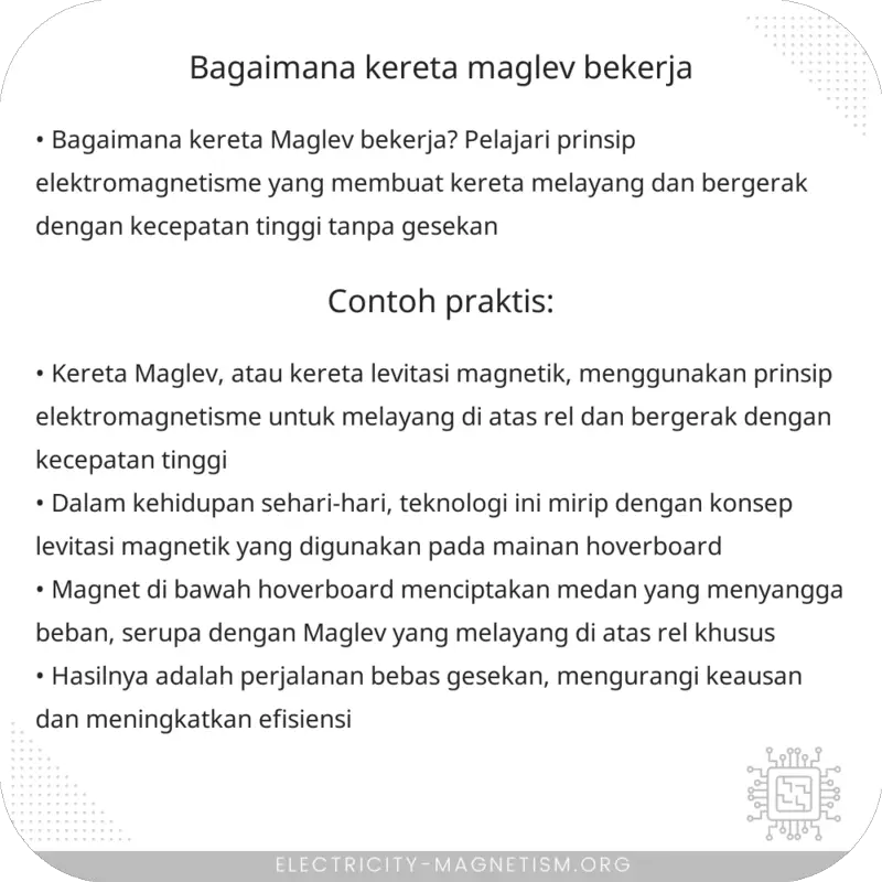Bagaimana Kereta Maglev Bekerja?
