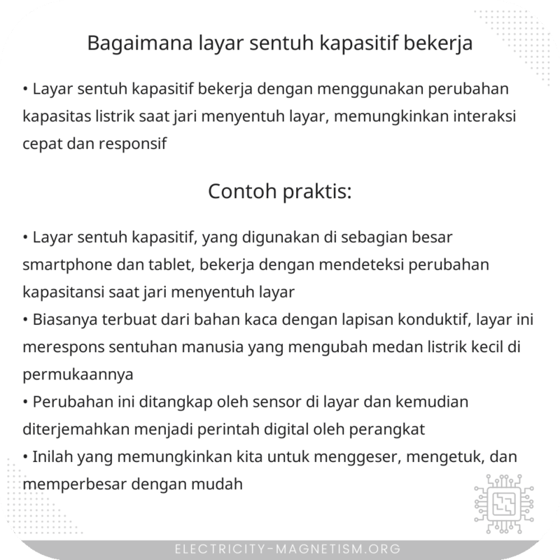 Bagaimana Layar Sentuh Kapasitif Bekerja?