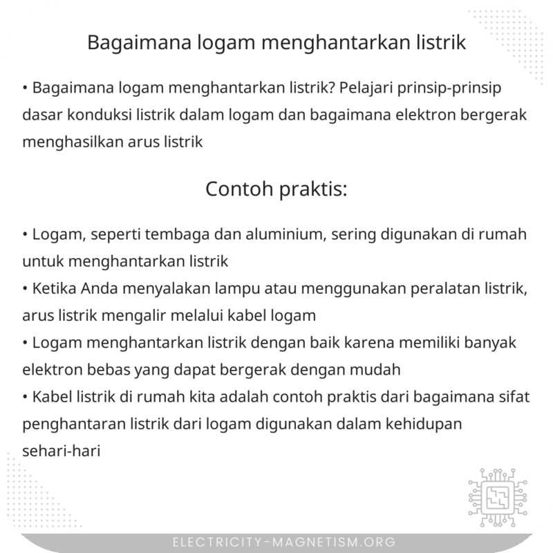 Bagaimana Logam Menghantarkan Listrik?