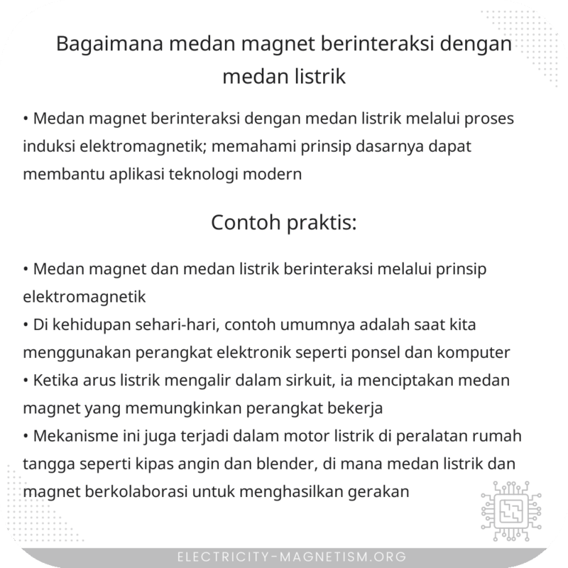 Bagaimana Medan Magnet Berinteraksi dengan Medan Listrik?