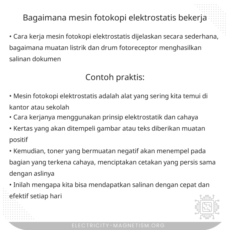 Bagaimana Mesin Fotokopi Elektrostatis Bekerja?