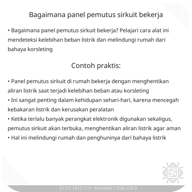 Bagaimana Panel Pemutus Sirkuit Bekerja?