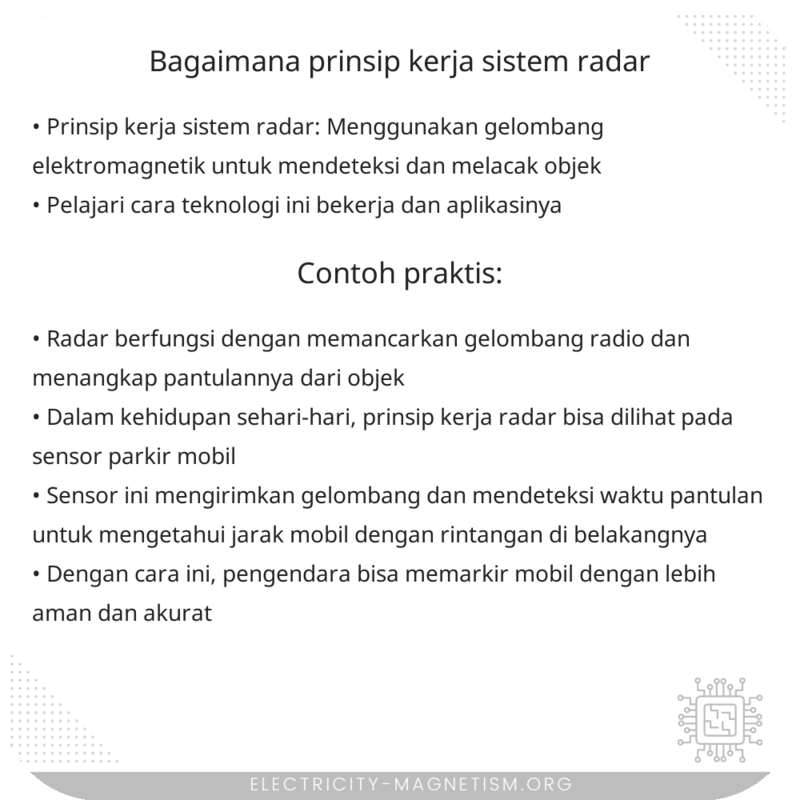 Bagaimana Prinsip Kerja Sistem Radar?
