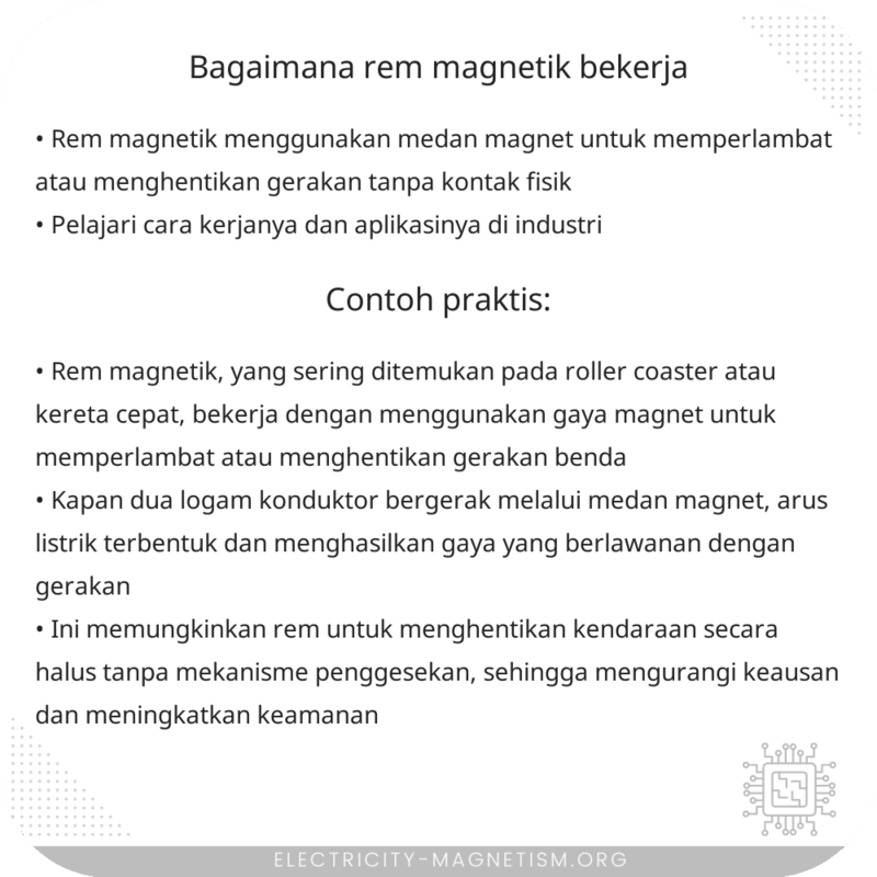 Bagaimana Rem Magnetik Bekerja?