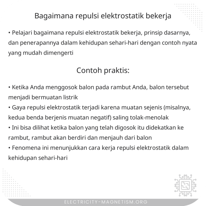 Bagaimana Repulsi Elektrostatik Bekerja?