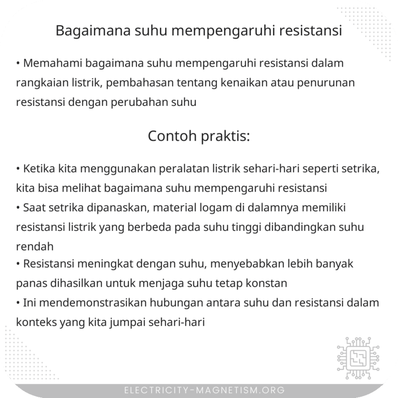 Bagaimana Suhu Mempengaruhi Resistansi?