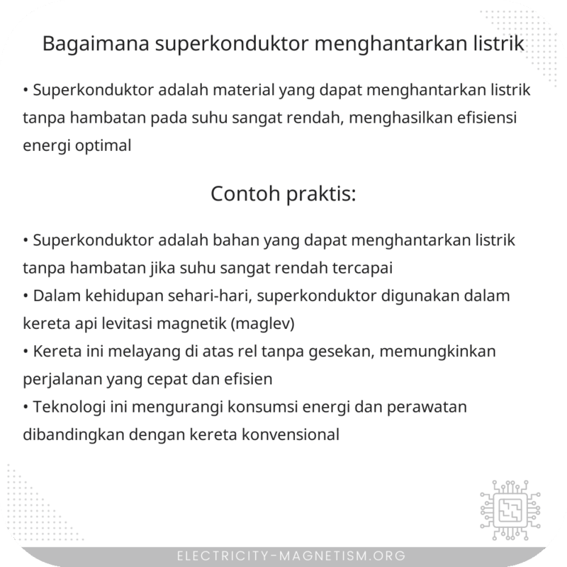 Bagaimana Superkonduktor Menghantarkan Listrik?