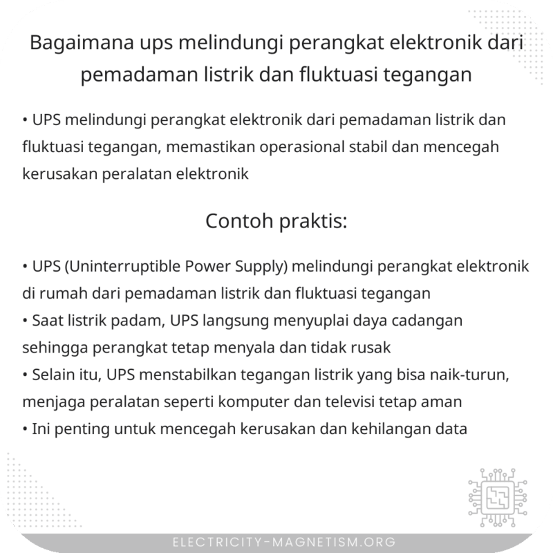 Bagaimana UPS Melindungi Perangkat Elektronik dari Pemadaman Listrik dan Fluktuasi Tegangan?