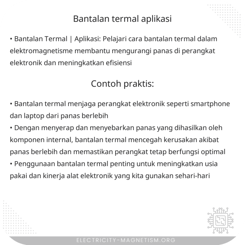 Bantalan Termal | Aplikasi