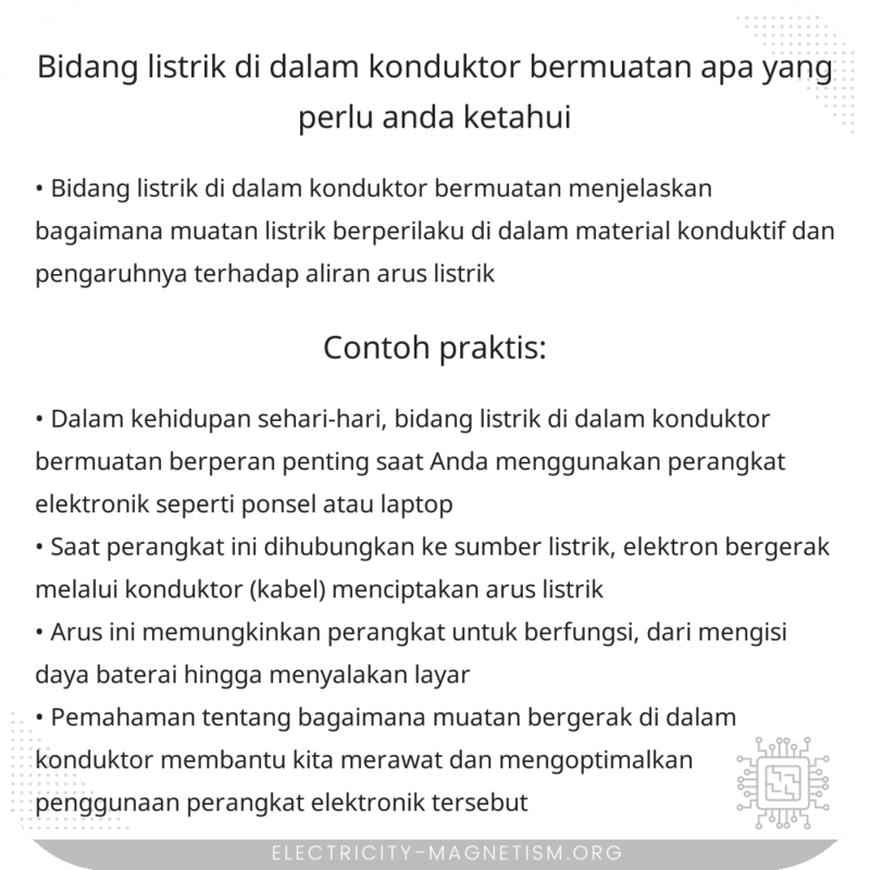 Bidang Listrik di Dalam Konduktor Bermuatan: Apa yang Perlu Anda Ketahui?