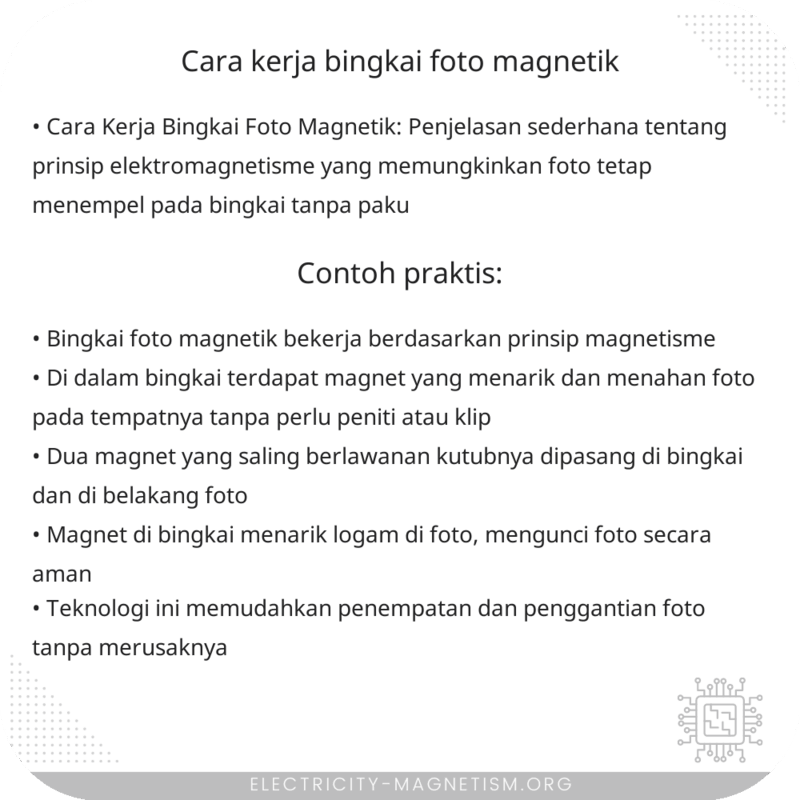 Cara Kerja Bingkai Foto Magnetik