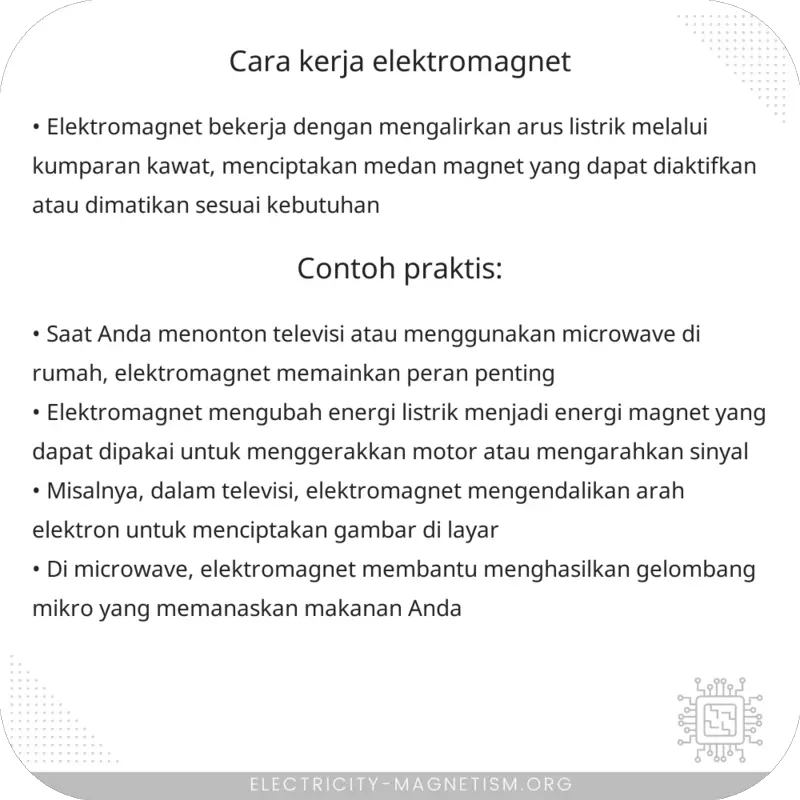 Cara Kerja Elektromagnet