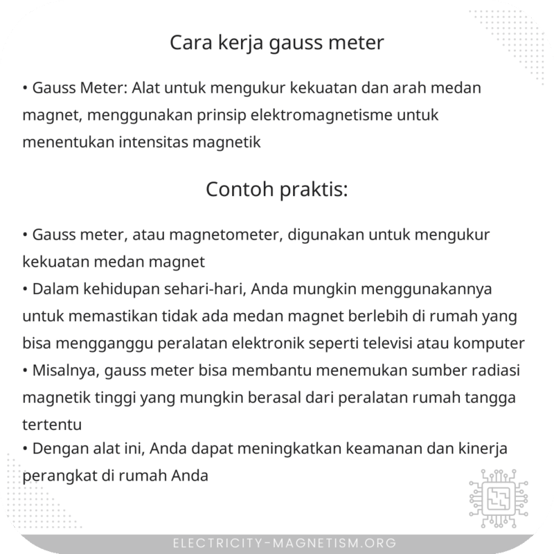 Cara Kerja Gauss Meter