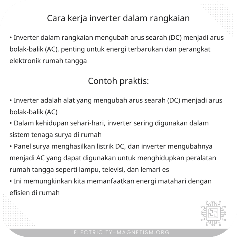 Cara Kerja Inverter dalam Rangkaian