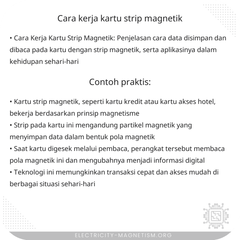 Cara Kerja Kartu Strip Magnetik