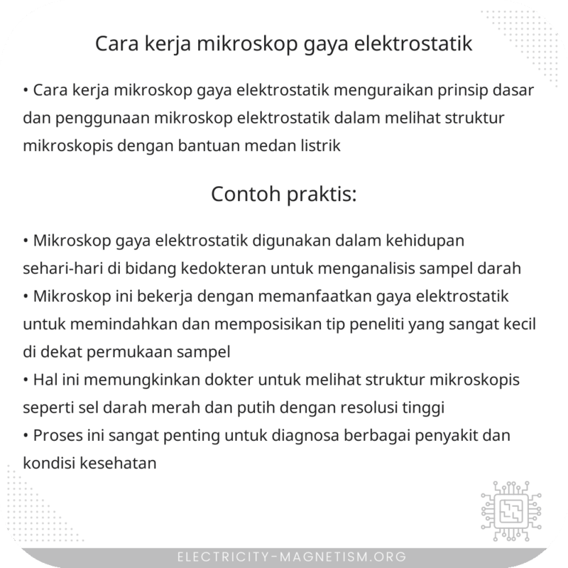 Cara Kerja Mikroskop Gaya Elektrostatik