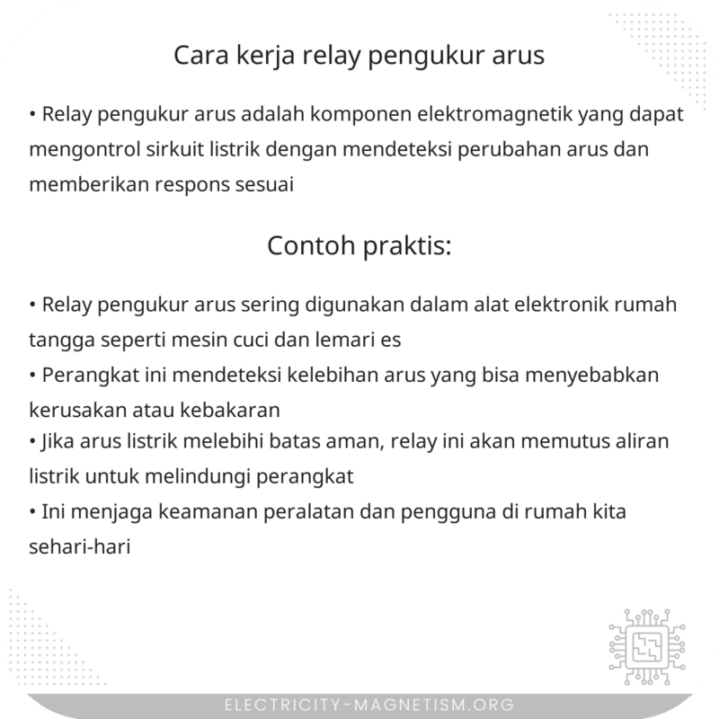 Cara Kerja Relay Pengukur Arus