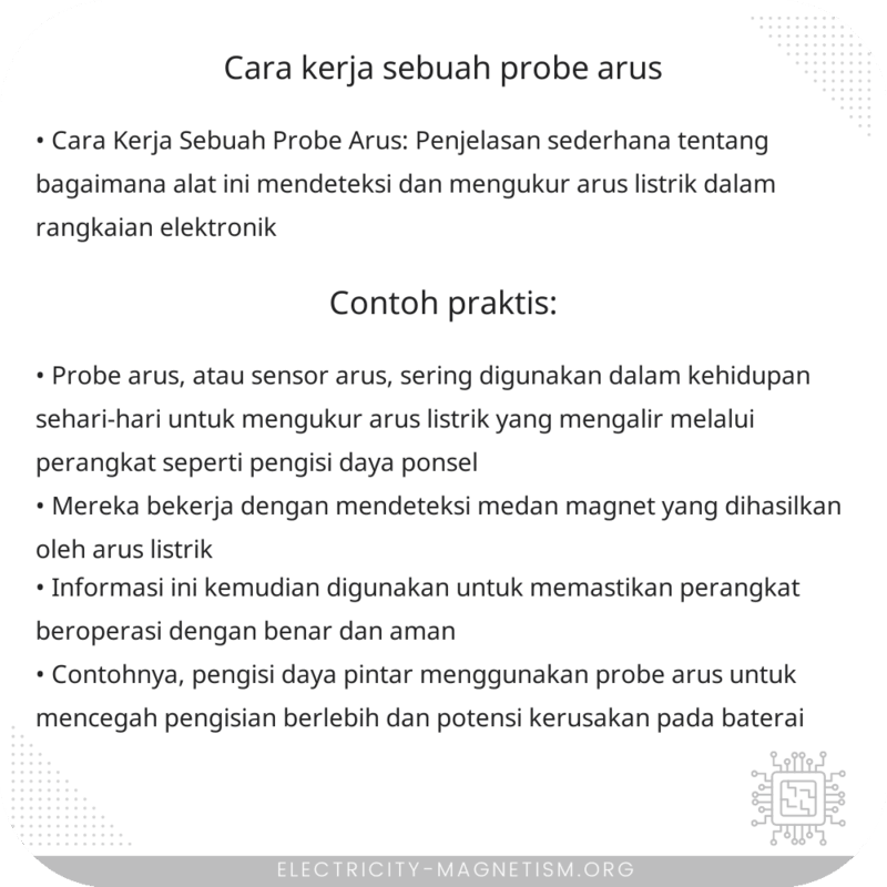 Cara Kerja Sebuah Probe Arus