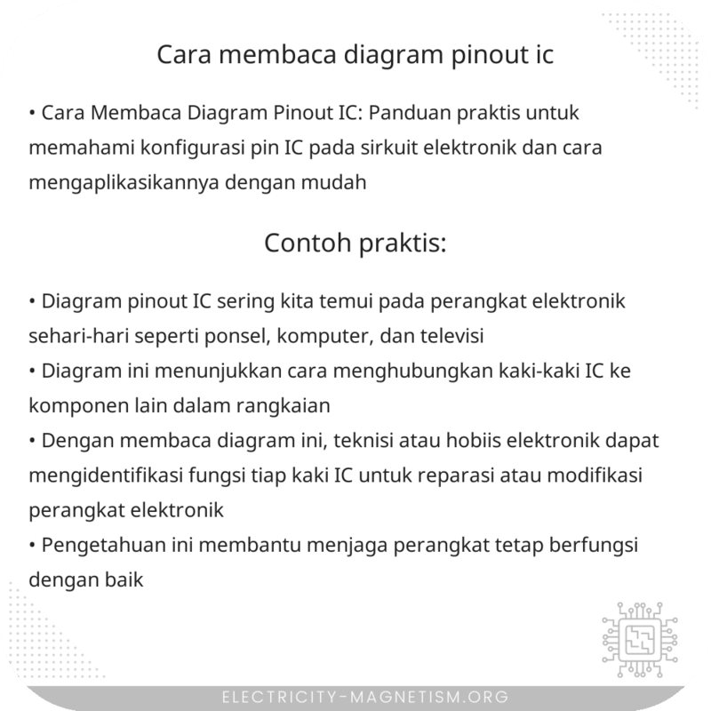 Cara Membaca Diagram Pinout IC