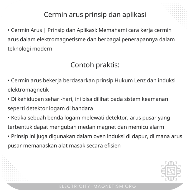 Cermin Arus | Prinsip dan Aplikasi