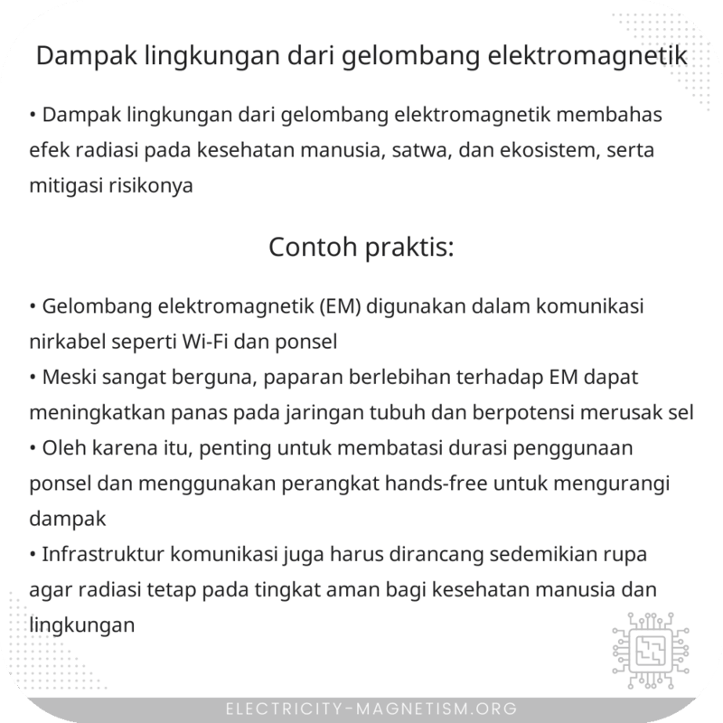 Dampak Lingkungan dari Gelombang Elektromagnetik