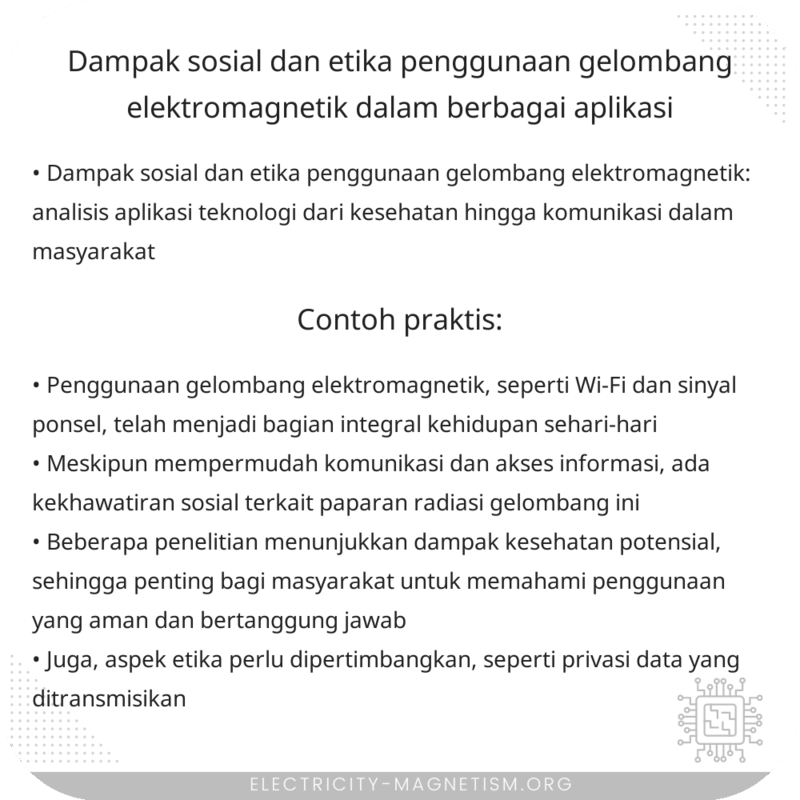 Dampak Sosial dan Etika Penggunaan Gelombang Elektromagnetik dalam Berbagai Aplikasi