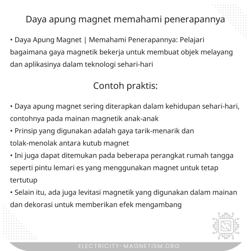 Daya Apung Magnet | Memahami Penerapannya