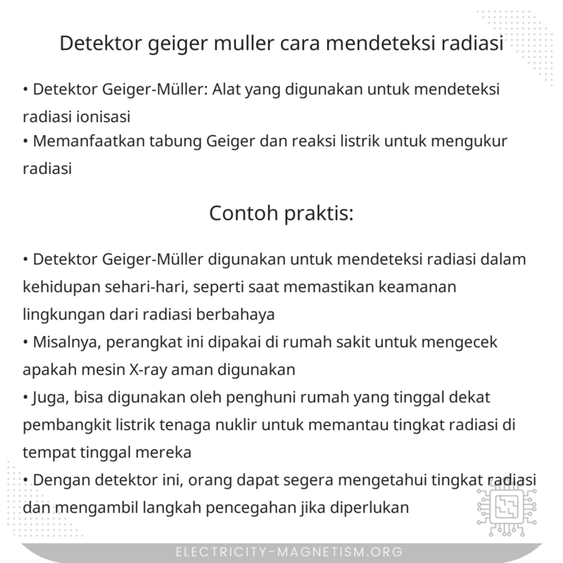 Detektor Geiger-Müller | Cara Mendeteksi Radiasi
