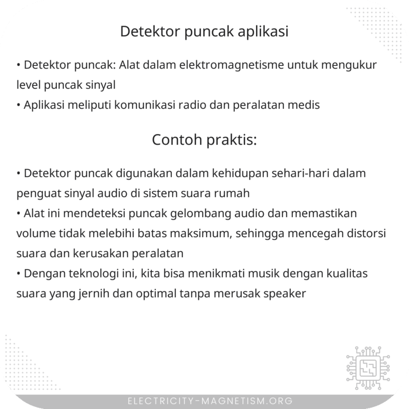 Detektor Puncak | Aplikasi