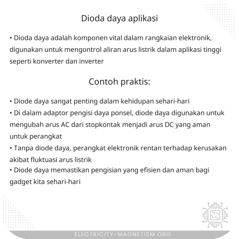 Dioda Daya | Aplikasi
