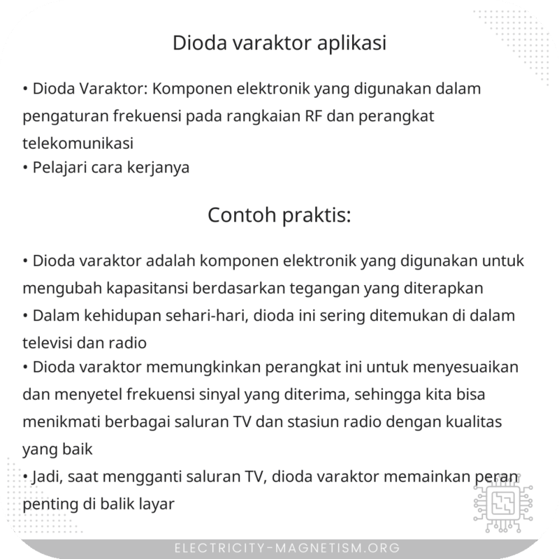 Dioda Varaktor | Aplikasi