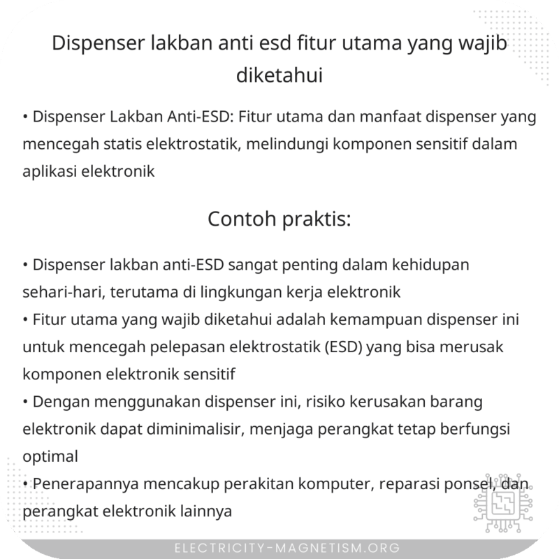 Dispenser Lakban Anti-ESD | Fitur Utama yang Wajib Diketahui