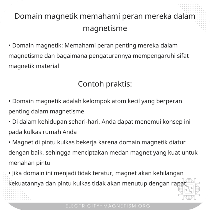 Domain Magnetik | Memahami Peran Mereka dalam Magnetisme
