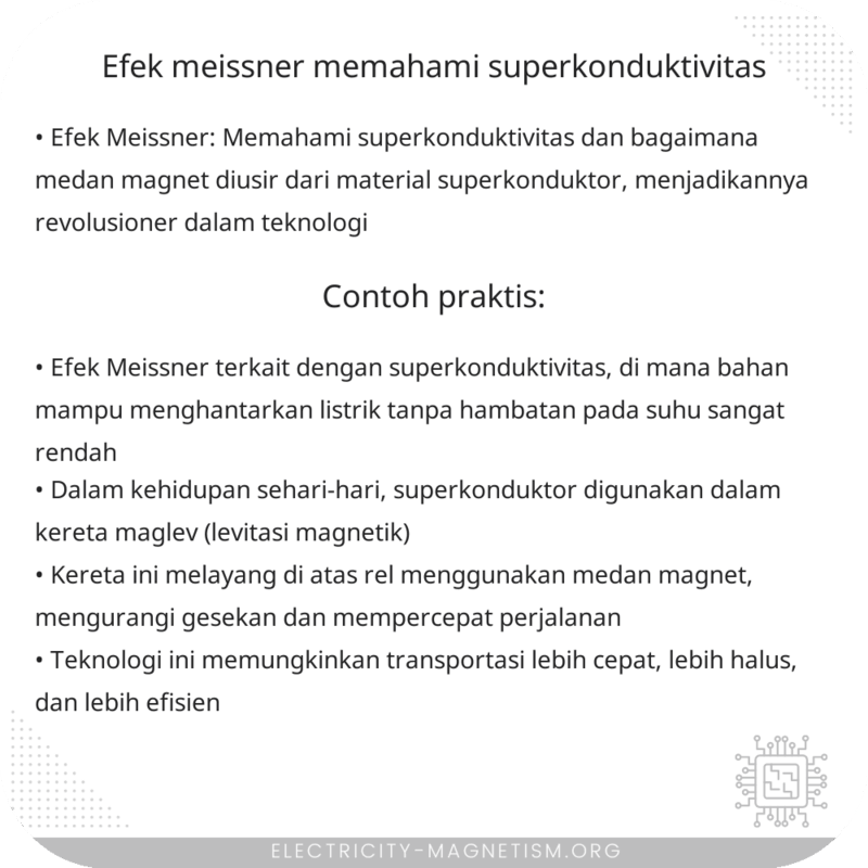 Efek Meissner | Memahami Superkonduktivitas