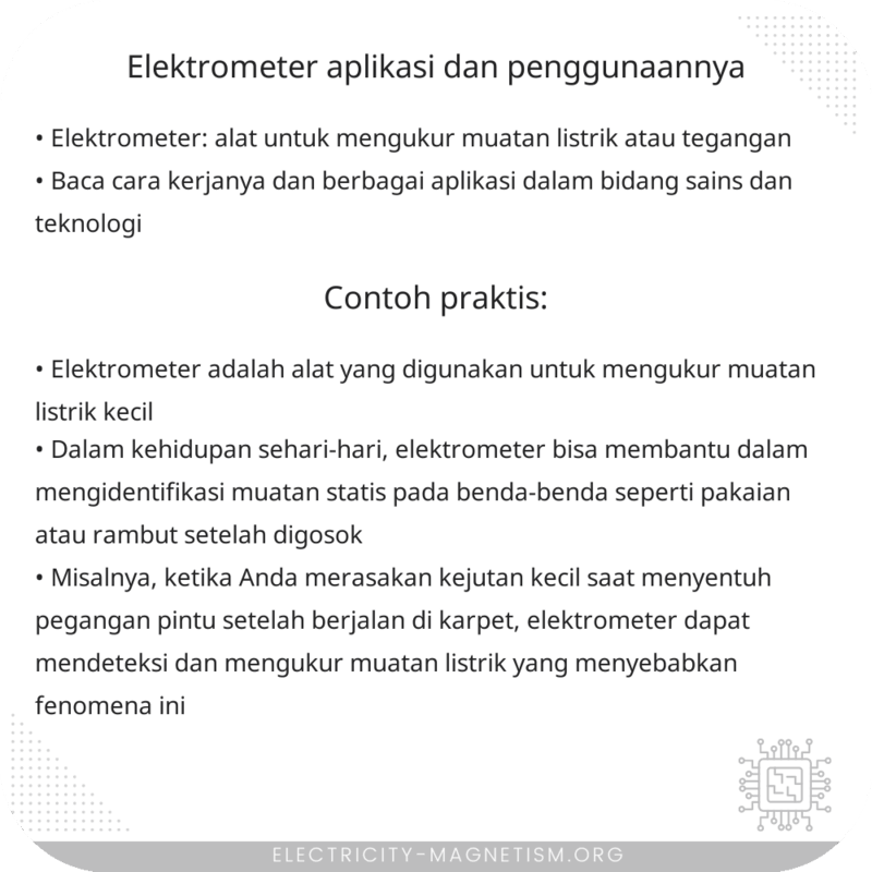 Elektrometer | Aplikasi dan Penggunaannya