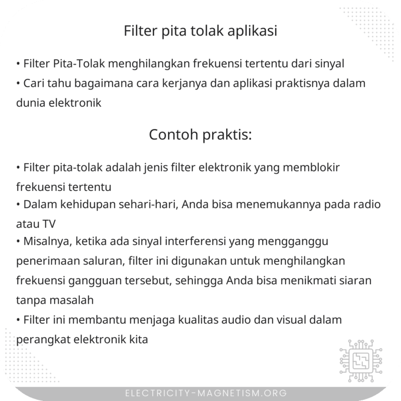 Filter Pita-Tolak | Aplikasi