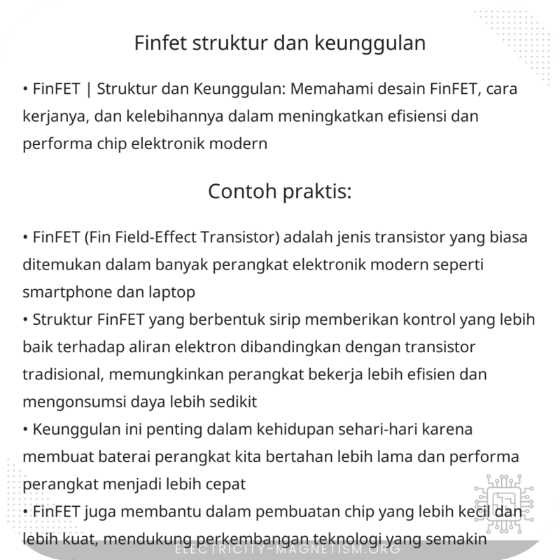 FinFET | Struktur dan Keunggulan