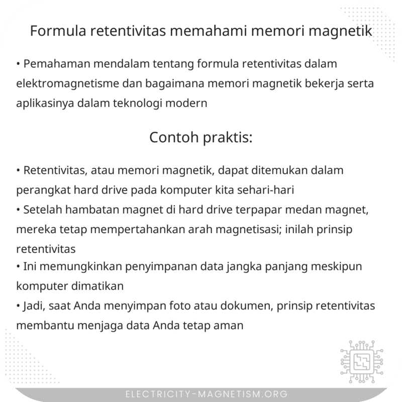 Formula Retentivitas | Memahami Memori Magnetik