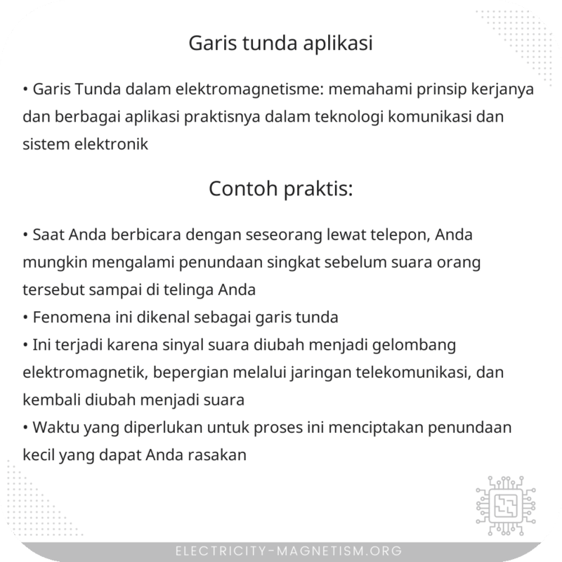 Garis Tunda | Aplikasi