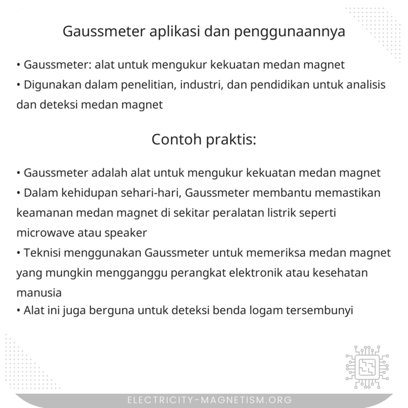 Gaussmeter | Aplikasi dan Penggunaannya
