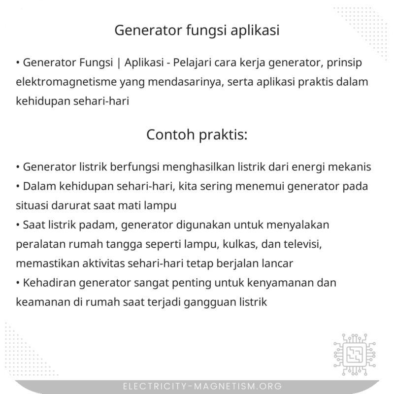 Generator Fungsi | Aplikasi