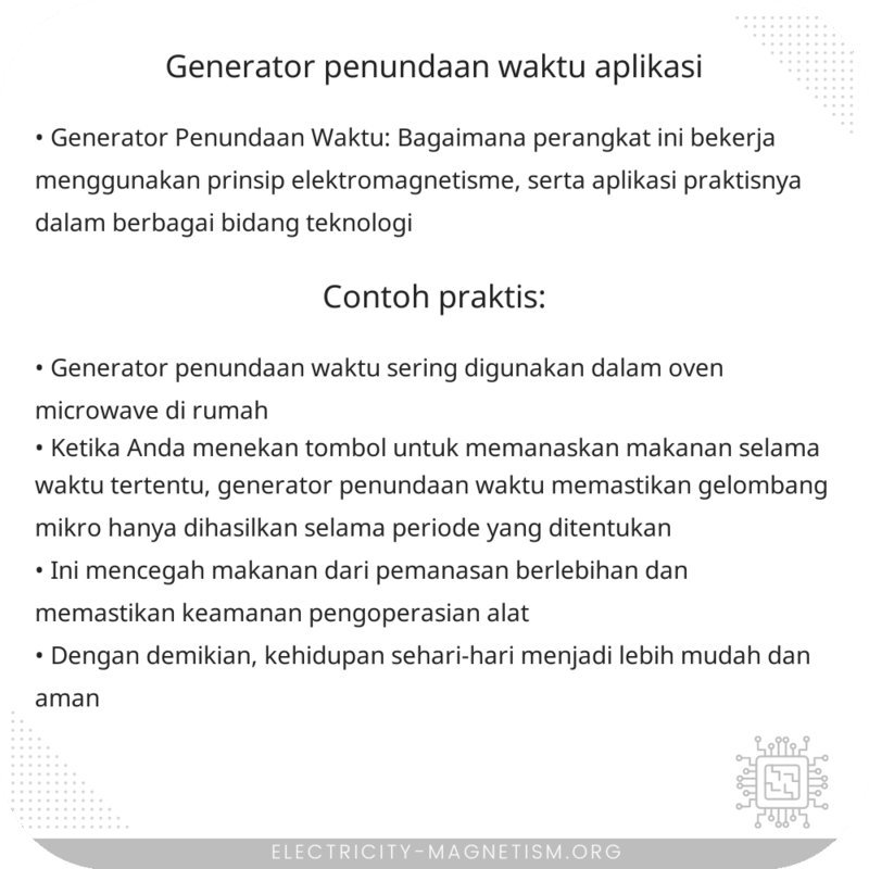 Generator Penundaan Waktu | Aplikasi